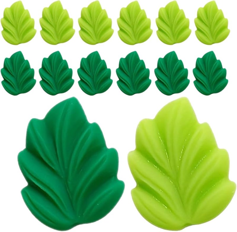 Veemoon 20pcs Cute Leaf Resin Thumb Tacks Decorative Cork Board Push Pins for Office School - Image 1